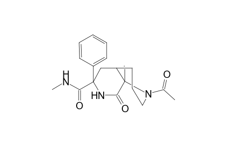N,8a-Dimethyl-1-acetyl-8-oxo-6-phenyl(decahydro)[1,7]naphthyridine-6-carboxamide