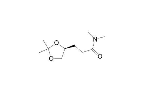 1,3-Dioxolane-4-propanamide, N,N,2,2-tetramethyl-, (S)-