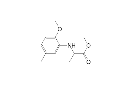 2-(2-methoxy-5-methyl-anilino)propionic acid methyl ester