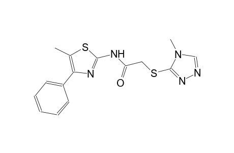 N-(5-methyl-4-phenyl-1,3-thiazol-2-yl)-2-[(4-methyl-4H-1,2,4-triazol-3-yl)sulfanyl]acetamide