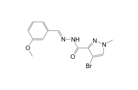 4-bromo-N'-[(E)-(3-methoxyphenyl)methylidene]-1-methyl-1H-pyrazole-3-carbohydrazide