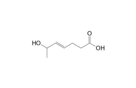 4-Heptenoic acid, 6-hydroxy-