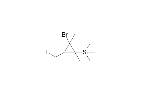 1-Bromo-1,2-dimethyl-3-(iodomethyl)-2-(trimethylsilyl)cyclopropane