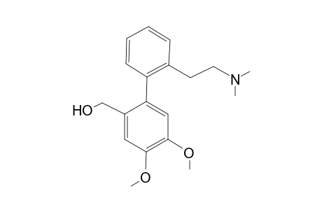 N-Dimethyl-2-[2-(3,4-dimethoxy-6-hydroxymethylphenyl)phenyl]ethylamine