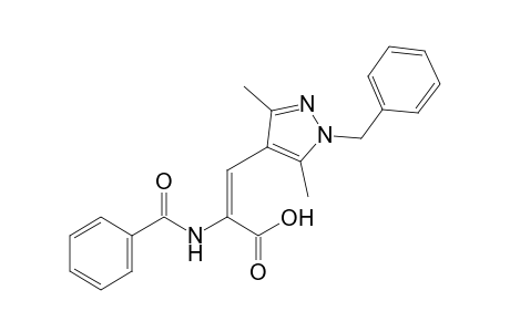 (E)-2-(Benzoylamino)-3-(1-benzyl-3,5-dimethyl-1H-pyrazol-4-yl)propenoic acid