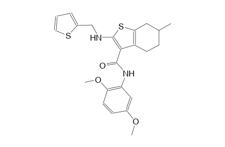 benzo[b]thiophene-3-carboxamide, N-(2,5-dimethoxyphenyl)-4,5,6,7-tetrahydro-6-methyl-2-[(2-thienylmethyl)amino]-