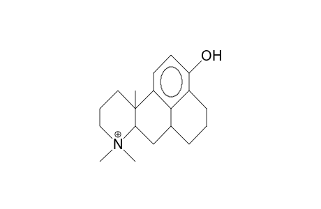 cis-5,6,6a,7,7a,8,9,10,11,11a-Decahydro-3-hydroxy-8,8,11a-trimethyl-4H-naphtho(1,8-F,G)quinolinium cation