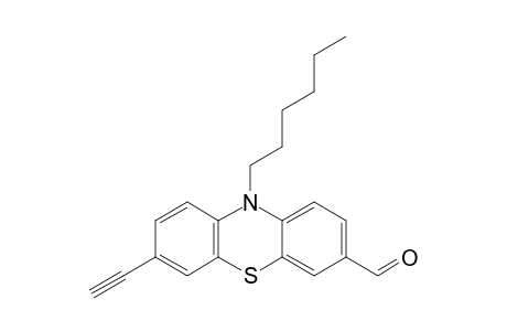 7-Ethynyl-10-hexyl-10H-phenothiazine-3-carbaldehyde