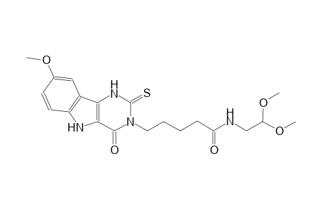 1H-pyrimido[5,4-b]indole-3-pentanamide, N-(2,2-dimethoxyethyl)-2,3,4,5-tetrahydro-8-methoxy-4-oxo-2-thioxo-