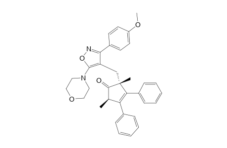 (2R*,5R*)-2-[3-(4-methoxyphenyl)-5-morpholino-4-isoxazolylmethyl]-2,5-dimethyl-3,4-diphenyl-3-cyclopentene-1-one