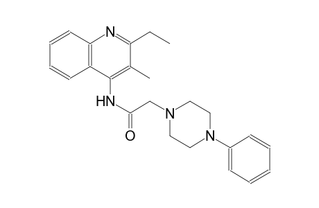 N-(2-ethyl-3-methyl-4-quinolinyl)-2-(4-phenyl-1-piperazinyl)acetamide
