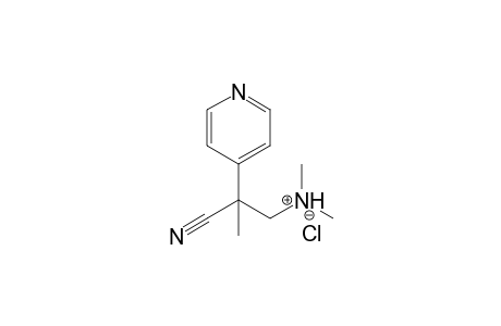 [2-Cyano-2-(4'-pyridyl)propyl]-dimethylammonium chloride