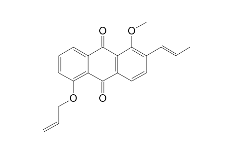 1-METHOXY-2-(PROP-1'-ENYL)-5-(PROP-2''-ENYLOXY)-ANTHRAQUINONE
