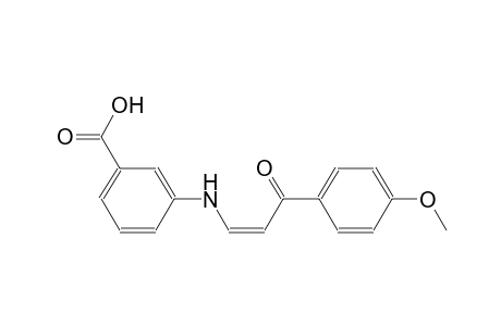 3-{[(1Z)-3-(4-methoxyphenyl)-3-oxo-1-propenyl]amino}benzoic acid