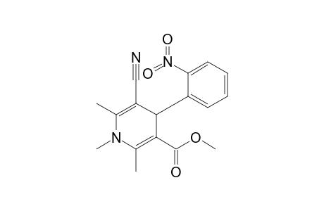 5-Methoxycarbonyl-3-cyano-1,2,6-trimethyl-4-(o-nitrophenyl)-1,4-dihydropyridine
