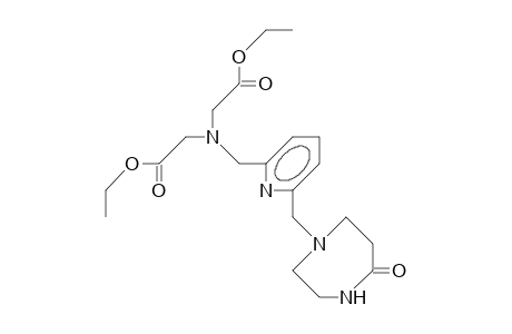 1-([6-(Bis[carbethoxy-methyl]aminomethyl)-2-pyridyl]-methyl)-hexahydro-1,4-diazepin-5-one