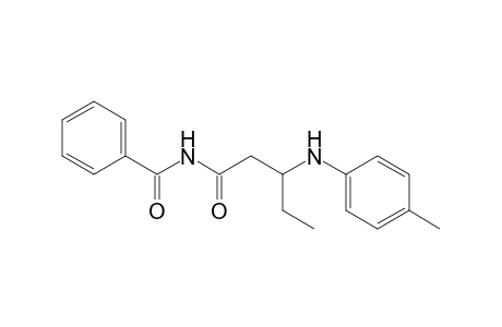 N-(3-p-Tolylamino-pentanoyl)-benzamide