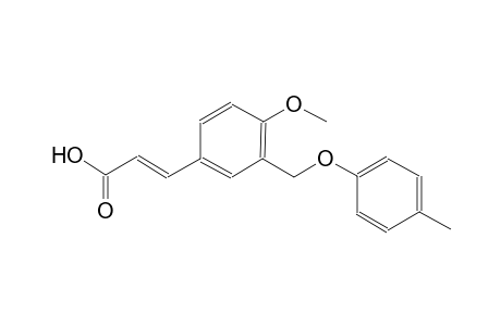 (2E)-3-{4-methoxy-3-[(4-methylphenoxy)methyl]phenyl}-2-propenoic acid