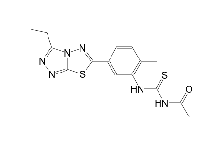 N-acetyl-N'-[5-(3-ethyl[1,2,4]triazolo[3,4-b][1,3,4]thiadiazol-6-yl)-2-methylphenyl]thiourea