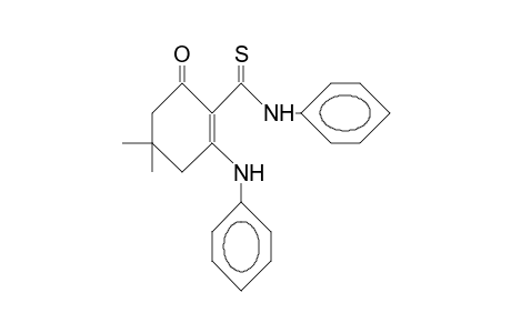 2-Anilino-4,4-dimethyl-6-oxo-N-phenyl-cyclohex-1-enecarbothioamide