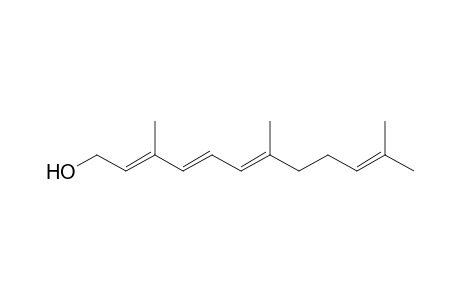 (2E,4E,6E)-3,7,11-trimethyl-1-dodeca-2,4,6,10-tetraenol