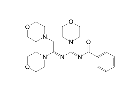 Benzamide, N-[[(1,2-di-4-morpholinylethylidene)amino]-4-morpholinylmethylene]-