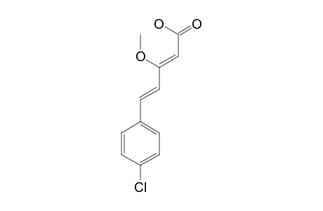 3-METHOXY-5-(PARA-CHLORPHENYL)-2,4-PENTADIENSAEURE