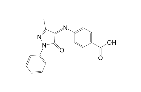 (Z)-4-((3-methyl-5-oxo-1-phenyl-1H-pyrazol-4(5H)-ylidene)amino)benzoic acid