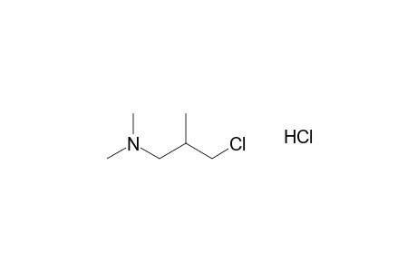 3-chloro-N,N,2-trimethylpropylamine, hydrochloride