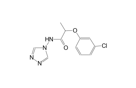 2-(3-chlorophenoxy)-N-(4H-1,2,4-triazol-4-yl)propanamide