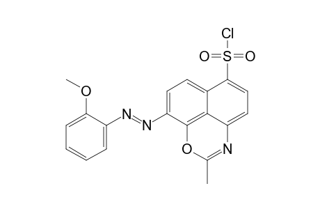 Naphth[1,8-de]-1,3-oxazine-6-sulfonyl chloride, 9-[2-(2-methoxyphenyl)diazenyl]-2-methyl-