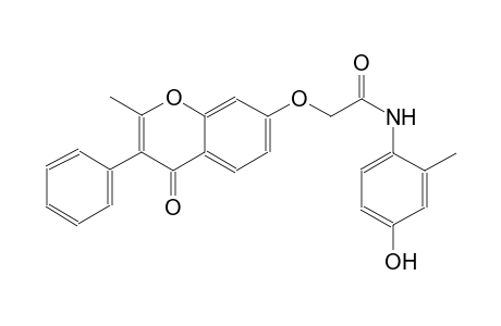 acetamide, N-(4-hydroxy-2-methylphenyl)-2-[(2-methyl-4-oxo-3-phenyl-4H-1-benzopyran-7-yl)oxy]-