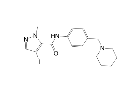 4-iodo-1-methyl-N-[4-(1-piperidinylmethyl)phenyl]-1H-pyrazole-5-carboxamide