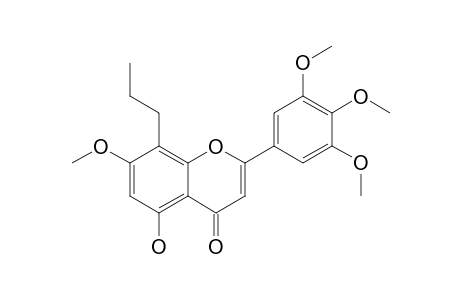 5-HYDROXY-7-METHOXY-2-(3',4',5'-TRIMETHOXYPHENYL)-8-PROPYL-4H-CHROMEN-4-ONE