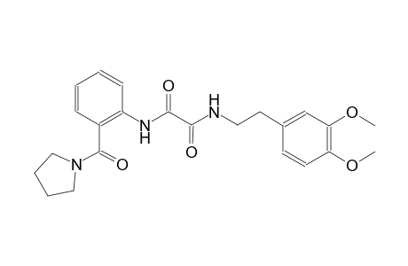 ethanediamide, N~1~-[2-(3,4-dimethoxyphenyl)ethyl]-N~2~-[2-(1-pyrrolidinylcarbonyl)phenyl]-