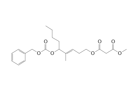 Benzyl 1'-(3''-methoxy-3''-oxopropionyloxy)-4'-methylnon-3'-ene-5' -yl Carbonate