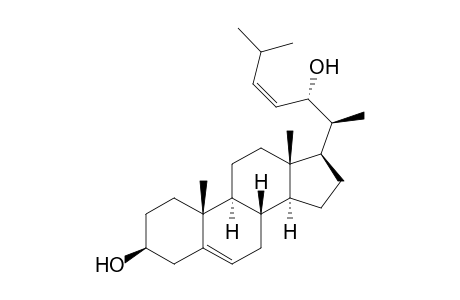 (22S,23Z)-Cholesta-5,23-diene-3.beta.,22-diol