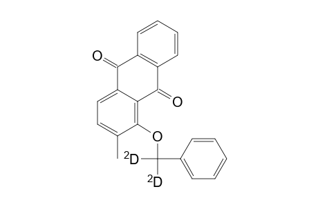 9,10-Anthracenedione, 2-methyl-1-(phenylmethoxy-D2)-