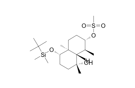 (1.alpha.,4.alpha.,4a.alpha.,7.alpha.,8.beta.,8a.beta.)-4-[(tert-Butyldimethylsilyl)oxy]decahydro-1,4a,8-trimethyl-1,7-naphthalenediol 7-Methanesulfonate