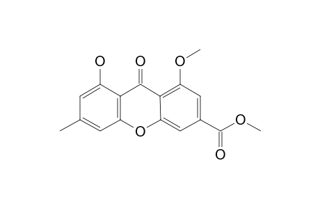YICATHIN-B;METHYL-1-HYDROXY-8-METHOXY-3-METHYL-9-OXO-9H-XANTHENE-6-CARBOXYLATE