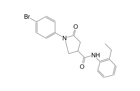 1-(4-bromophenyl)-N-(2-ethylphenyl)-5-oxo-3-pyrrolidinecarboxamide