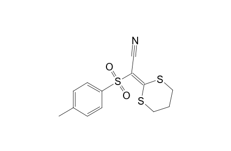 Acetonitrile, 2-(4-methylphenylsulfonyl)-2-(1,3-dithian-2-ylidene)-