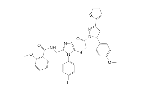 benzamide, N-[[5-[[2-[4,5-dihydro-5-(4-methoxyphenyl)-3-(2-thienyl)-1H-pyrazol-1-yl]-2-oxoethyl]thio]-4-(4-fluorophenyl)-4H-1,2,4-triazol-3-yl]methyl]-2-methoxy-