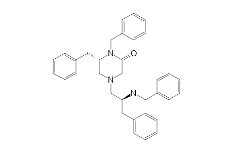 (6S,2'S)-1,6-DIBENZYL-4-(2'-BENZYLAMINO-3'-PHENYLPROPYL)-PIPERAZIN-2-ONE