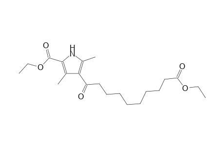 Ethyl 4-(10-ethoxy-10-oxodecanoyl)-3,5-dimethyl-1H-pyrrole-2-carboxylate