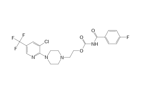 Carbamic acid, (4-fluorobenzoyl)-, 2-[4-[3-chloro-5-(trifluoromethyl)-2-pyridinyl]-1-piperazinyl]ethyl ester