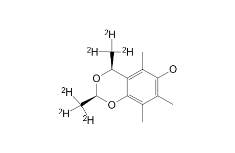 2,4-BIS-(TRIDEUTERIOMETHYL)-5,7,8-PENTAMETHYL-4H-1,3-BENZODIOXIN-6-OL;CIS-ISOMER