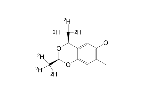 2,4-BIS-(TRIDEUTERIOMETHYL)-5,7,8-PENTAMETHYL-4H-1,3-BENZODIOXIN-6-OL;CIS-ISOMER