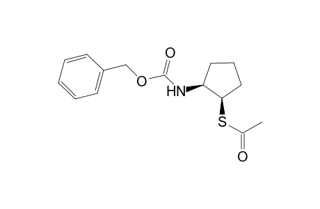 Thioacetic acid S-((1R,2S)-2-benzyloxycarbonylamino-cyclopentyl) ester