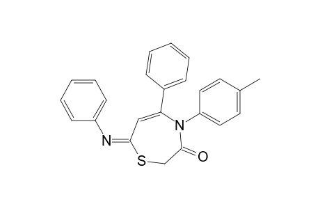 4-(p-Tolyl)-5-phenyl-7-phenylimino-1,4-thiazepin-3-one